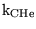 $\ensuremath{\mathrm{k_{CHe}}}$