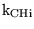 $\ensuremath{\mathrm{k_{CHi}}}$