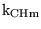 $\ensuremath{\mathrm{k_{CHm}}}$