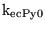 $\ensuremath{\mathrm{k_{ecPy0}}}$