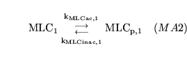 \begin{displaymath}
\ensuremath{\mathrm{\ensuremath{\mathrm{MLC_{1}}}}}{{\ensure...
...suremath{\mathrm{\ensuremath{\mathrm{MLC_{p,1}}}}}\quad (MA2)
\end{displaymath}