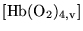 $\ensuremath{\mathrm{[Hb(O_2)_{4,v}]}}$