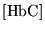 $\ensuremath{\mathrm{[HbC]}}$